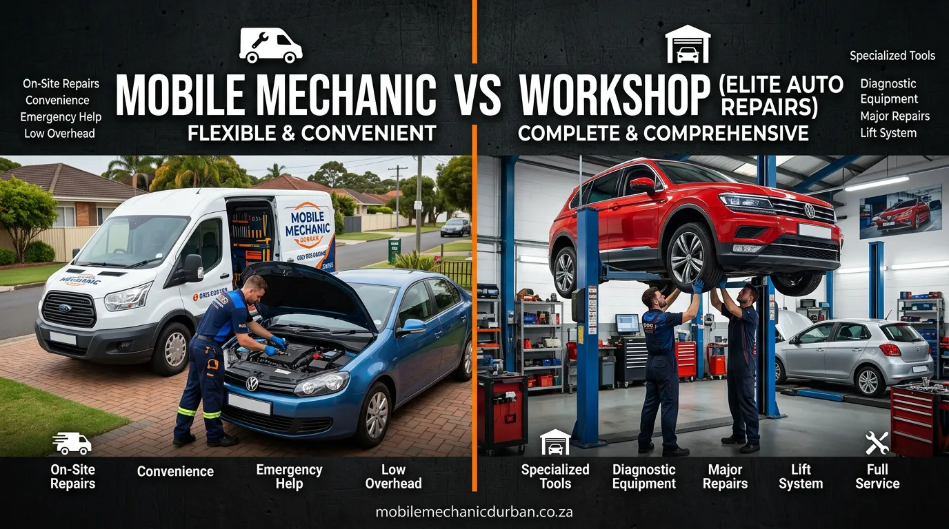 Mobile Mechanic vs Workshop: Which Saves You More in Durban?