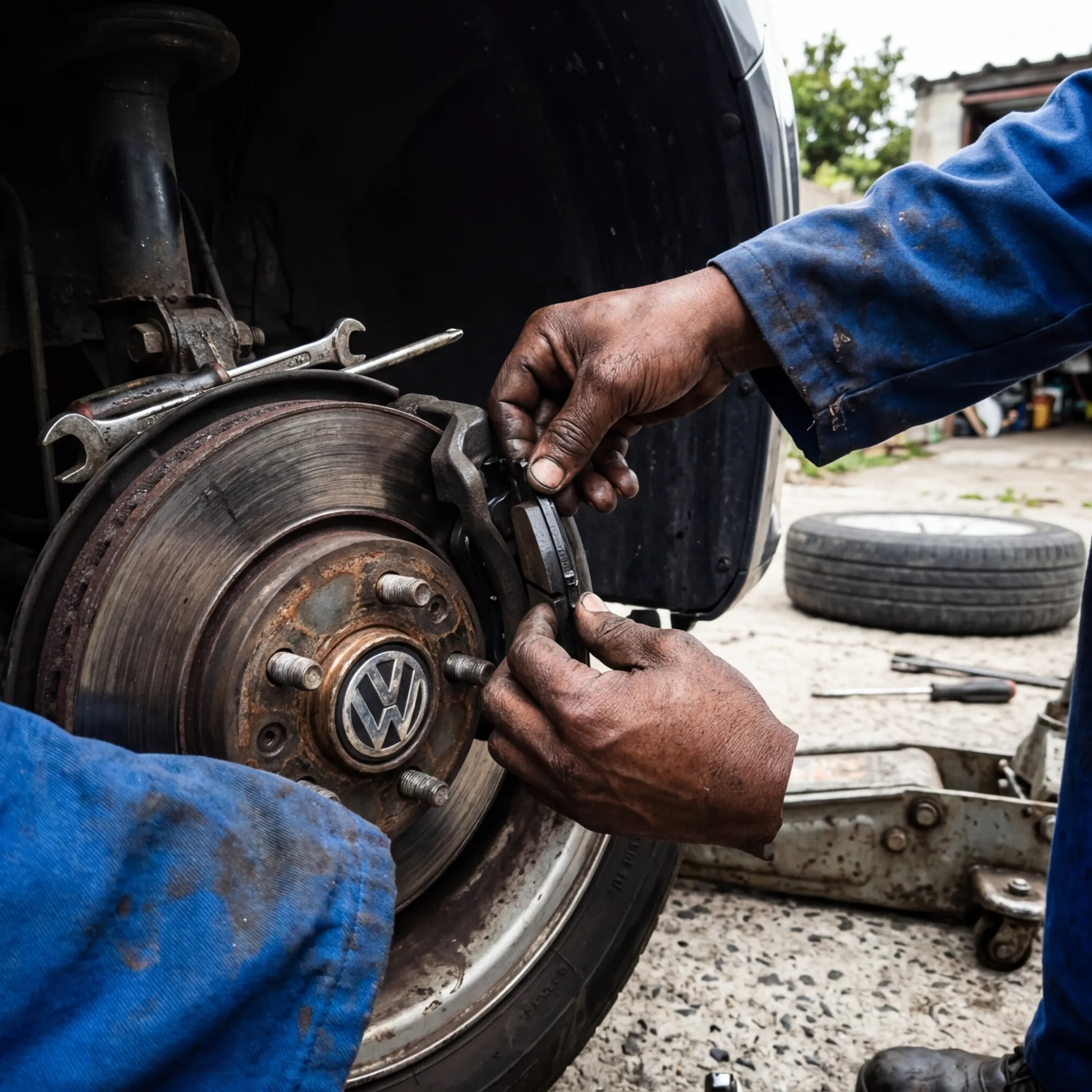 Brake pad replacement on-site in Durban